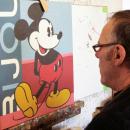 Artist painting Bijou Mickey